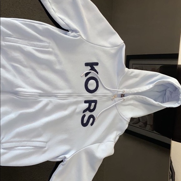 Light Blue Michael Kors Hoodie - Picture 1 of 8
